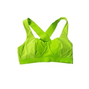 Jelenew Cycling Intuition Cross Back Bra Green Gym Athliesure